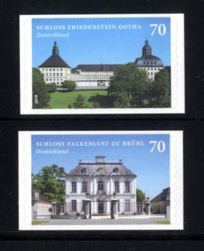 Bund, Michel Nr. 3388-3389 postfrisch - Friedenstein + Falkenlust - selbstklebend