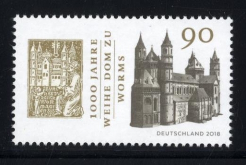 Bund, Michel Nr. 3394 postfrisch - 1000. Jahrestag der Weihe des Doms zu Worms