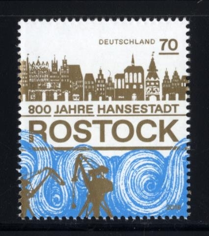 Bund, Michel Nr. 3395 postfrisch - 800 Jahre Hansestadt Rostock