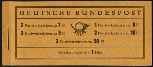 Bund, Markenheftchen MH 4 X u RLV II postfrisch