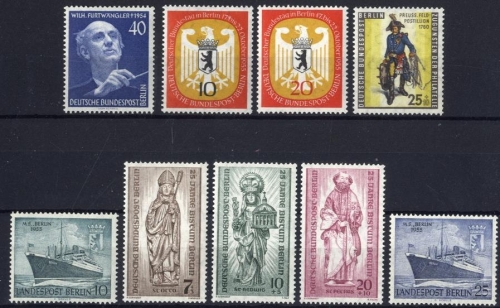Berlin Jahrgang 1955 postfrisch komplett, Nr. 126-134