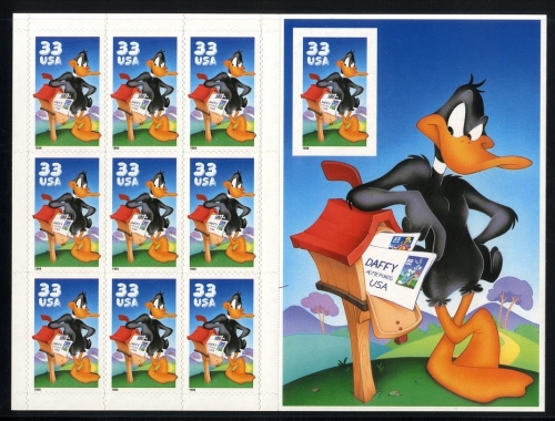 USA 1999 - MiNr. 3114 postfrisch - Folienbogen - Comic Daffy Duck