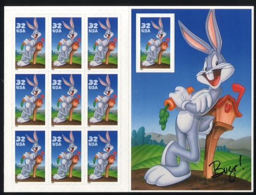 USA 1997 - MiNr. 2829 postfrisch - Folienbogen - Comic Bugs Bunny
