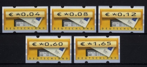 Bund, ATM 5.1 VS 8 Automatenmarken postfrisch