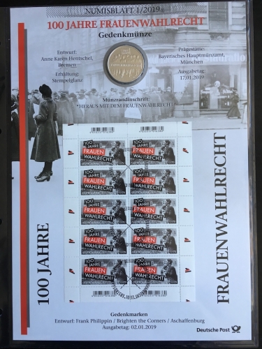 Numisblatt 1/2019 - 20 EURO - Frauenwahlrecht