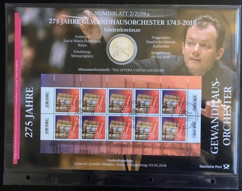 Numisblatt 2/2018- 20 EURO SILBER - Gewandhausorchester