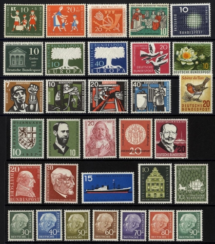 Bund Jahrgang 1957 postfrisch komplett