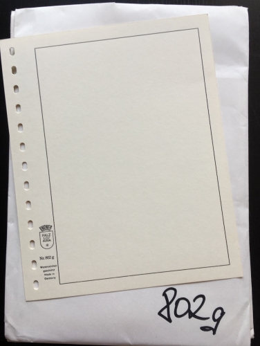 10 LINDNER Blanko-Blätter 802g 13-Ringe (175 x 215 mm) für 1104