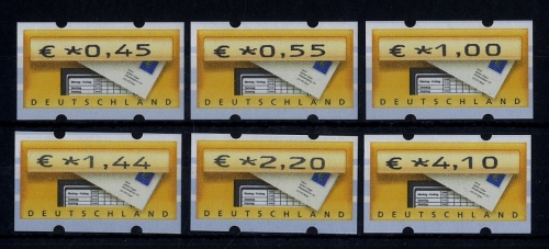 Bund, ATM 5.1 TS 5 Automatenmarken postfrisch 2004