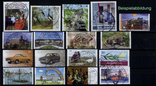 BUND Deutschland 2017 selbstklebende Briefmarken gestempelt komplett