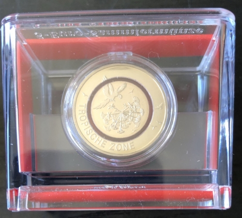 Deutschland 5 Euro 2017 - G Karlsruhe - Tropische Zone - PP Spiegelglanz in Etui