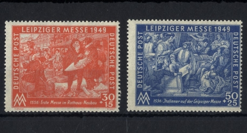 SBZ, Michel Nr. 230-231 postfrisch - Leipziger Messe 1949