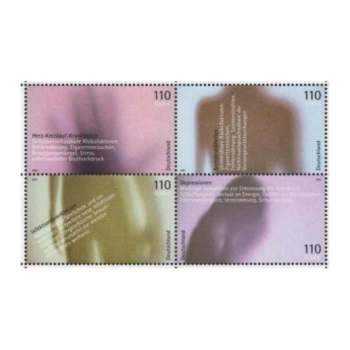 Bund, Michel Nr. 2200-2203 postfrisch - Einzelmarken aus Block 54