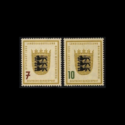 Bund, Michel Nr. 212-213 postfrisch - Landesausstellung Stuttgart 1955