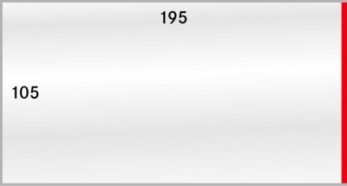 50 Schutzhüllen 195 x 105 mm - Schmalseite offen