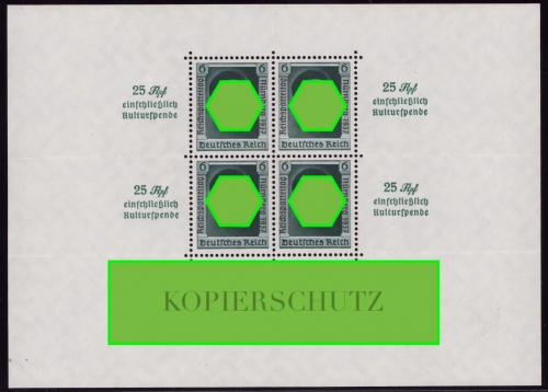 Deutsches Reich, Block 11 postfrisch - Reichsparteitag Nürnberg 1937