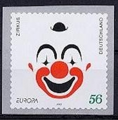 Bund, Michel Nr. 2272 postfrisch - EUROPA 2002 Zirkus selbstklebend mit Nr.
