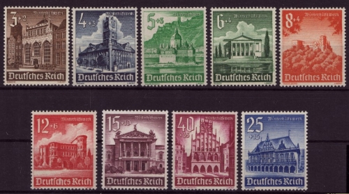 Deutsches Reich, Michel Nr. 751-759 postfrisch - Winterhilfswerk 1940 - Bauwerke