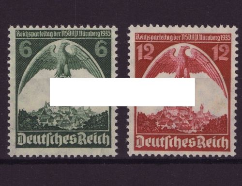 Deutsches Reich, MiNr. 586-587 postfrisch - Reichsparteitag Nürnberg