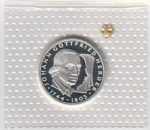 10 DM - Johann Gottfrid Herder - 1994 PP - Polierte Platte in original Folie