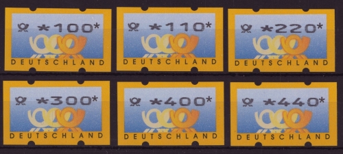 Bund, ATM 3.2 VS1 Versandstellen-Satz 1999 postfrisch
