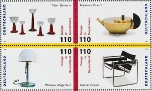 Bund, Michel Nr. 2001-2004 postfrisch - Einzelmarken aus Block 45