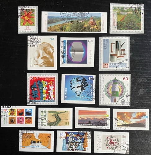 BRD / BUND selbstklebende Briefmarken 2020 gestempelt ESST komplett