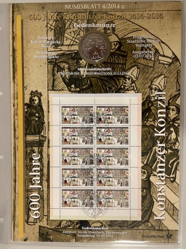Numisblatt 4/2014 - 10 EURO - 600 Jahre Konstanzer Konzil 1414