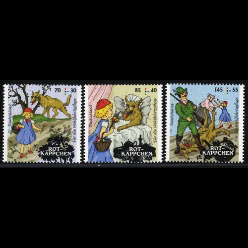 Bund, Michel Nr. 3208-3210 postfrisch - Märchen Rotkäppchen