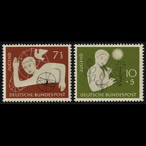 Bund, Michel Nr. 232-233 postfrisch - Jugend 1956