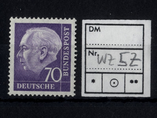 Bund, Michel Nr. 263 xw Z postfrisch - mit Wasserzeichen 5 Z