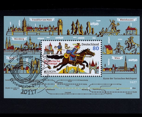 Bund, Block 86 ESST BERLIN - Historische Postwege