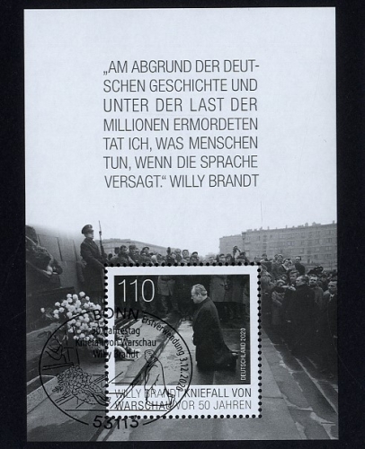 Bund, Block 87 ESST BONN - Willi Brandt Kniefall von Warschau