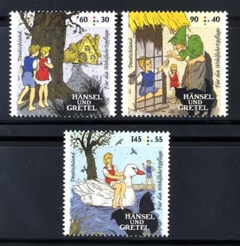 Bund, Michel Nr. 3056-3058 postfrisch - Wohlfahrt Märchen: Hänsel und Gretel