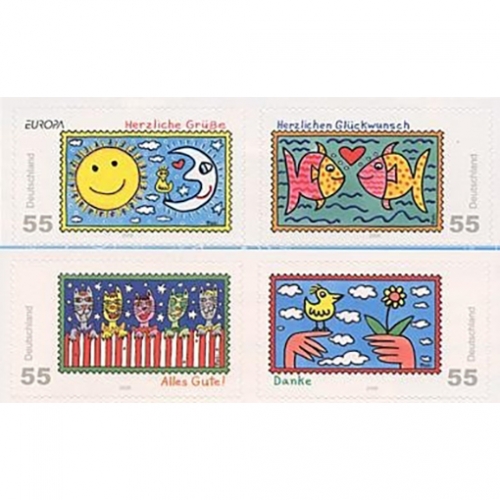 Bund, Michel Nr. 2665-2668 postfrisch - James Rizzi selbstklebend