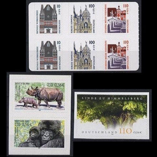 BRD / BUND 2001 selbstklebende Briefmarken postfrisch komplett