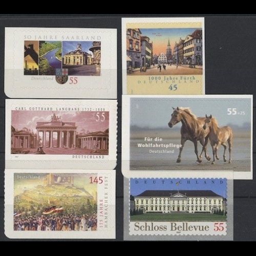 BRD / BUND 2007 selbstklebende Briefmarken postfrisch komplett