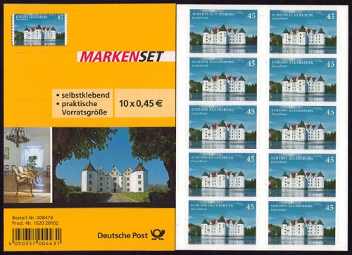 Bund, Folienblatt 31 postfrisch, MiNr. 3016 - Schloss Glücksburg