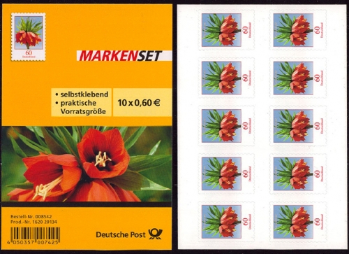 Bund, Folienblatt 35 postfrisch, MiNr. 3046 - Kaiserkrone