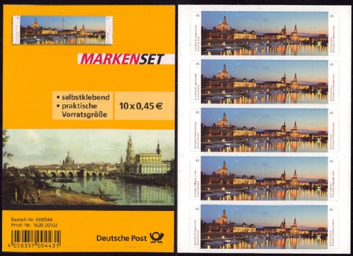 Bund, Folienblatt 38 postfrisch, MiNr. 3073-3074 - Dresden