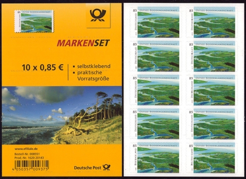 Bund, Folienblatt 45 postfrisch, MiNr. 3131 - Wildes Deutschland: Ostsee