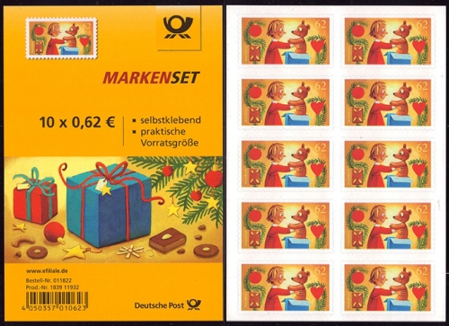 Bund, Folienblatt 50 postfrisch, MiNr. 3187 - Freude schenken