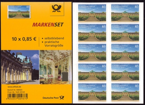 Bund, Folienblatt 56 postfrisch, MiNr. 3231 - Schloss Sanssouci