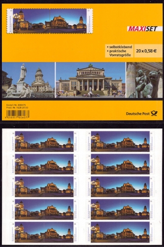 Bund, Folienblatt 26 postfrisch, MiNr. 2987-2988 - Gendarmenmarkt Berlin