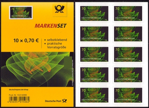 Bund, Folienblatt 72 postfrisch, MiNr. 3356 - Astrophysik