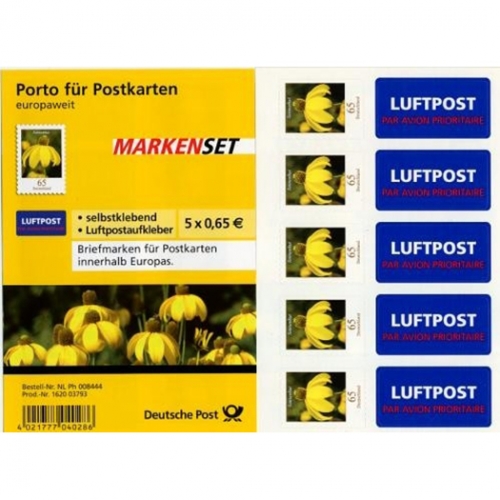 Bund, Folienblatt 2 postfrisch - Blumen Sonnenhut