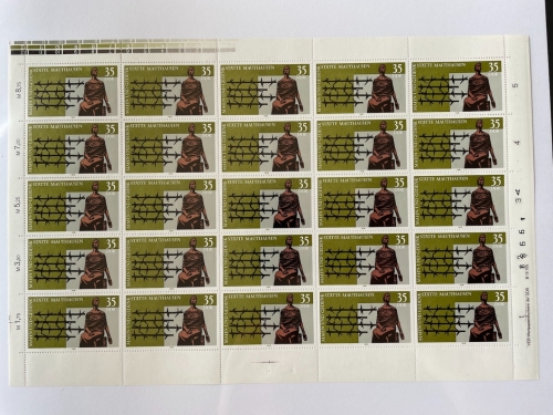DDR, MiNr. 2356 DV DW I Zähnung L kompletter Bogen FNr I postfrisch Druckvermerk
