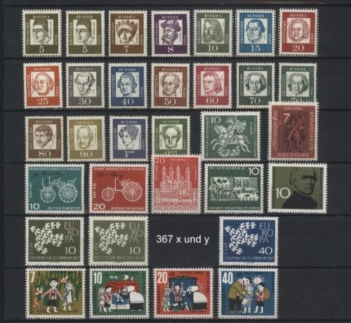 Bund Jahrgang 1961 postfrisch komplett
