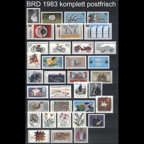Bund Jahrgang 1983 postfrisch komplett