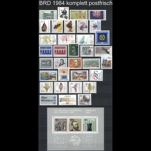 Bund Jahrgang 1984 postfrisch komplett